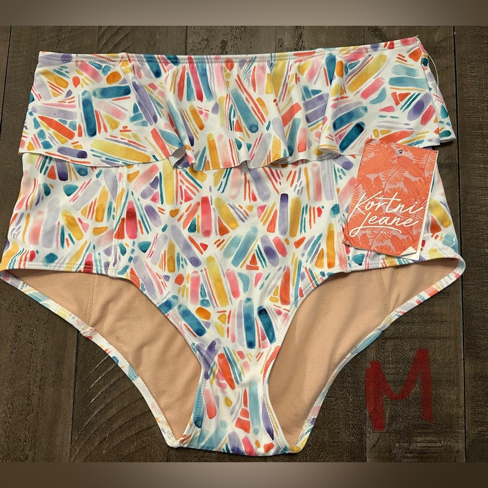 Medium watercolor scallops peplum bottoms Kortni Jeane